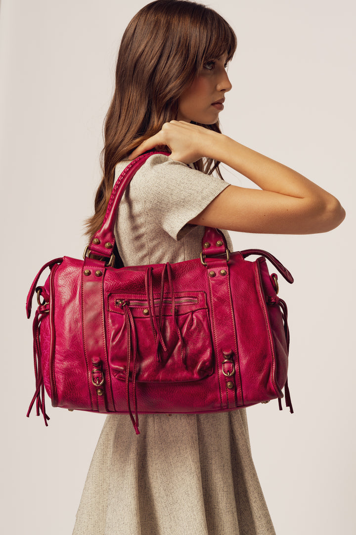 BAYSIDE84 Classic Fringe Hobo Bag - Warehouse Clearance (Last One)