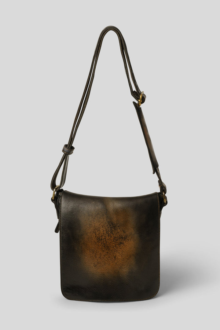 LUSHER CROSSBODY MESSENGER BAG IN BLACK RAW ONYX, BAYSIDE84 MESSENGER BAG, BLACK VINTAGE LEATHER MESSENGER BAG, IPAD CROSSBODY BAG