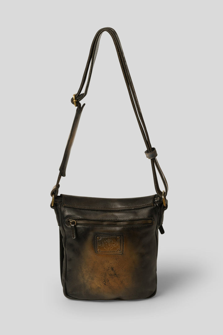 LUSHER CROSSBODY MESSENGER BAG IN BLACK RAW ONYX, BAYSIDE84 MESSENGER BAG, BLACK VINTAGE LEATHER MESSENGER BAG, IPAD CROSSBODY BAG