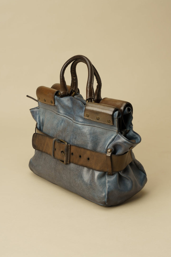AU79 Belted Tote - Vintage Denim
