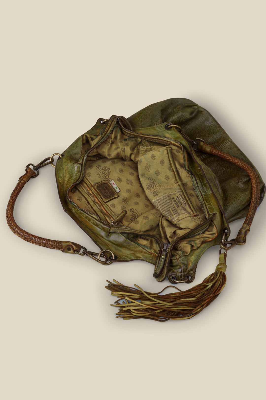 Bayside84 Calla Lily XL Hobo and Crossbody - Green