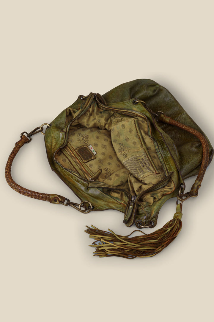 Bayside84 Calla Lily XL Hobo and Crossbody - Green