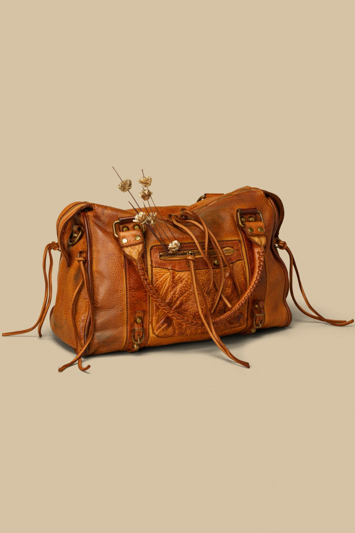 LUSHER CLASSIC FRINGE HOBO, LUSHER + BAYSIDE84 COLLAB, BAYSIDE84 HOBO BAG, LUSHER LEATHER BAGS, COGNAC HOBO BAG