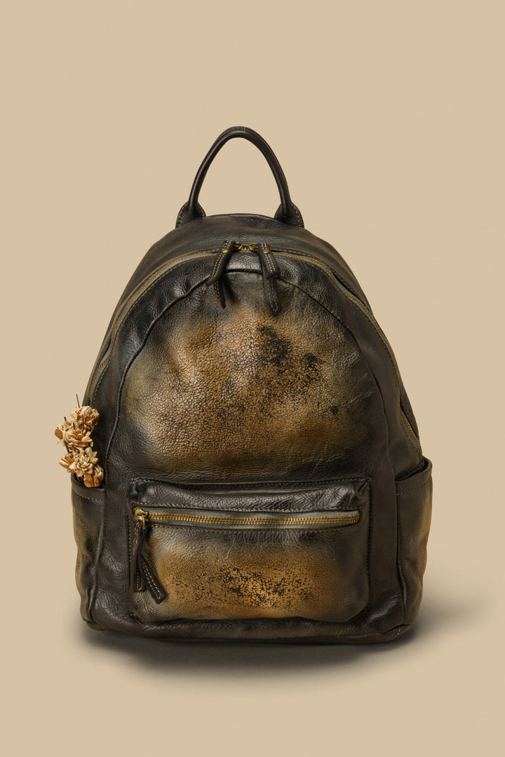 LUSHER EXPLORER BACKPACK RAW ONYX, BLACK LUXURY LEATHER  BACKPACK, SOFT LEATHER BACKPACK, VINTAGE LEATHER BAGS, BEST SELLING BACKPACK