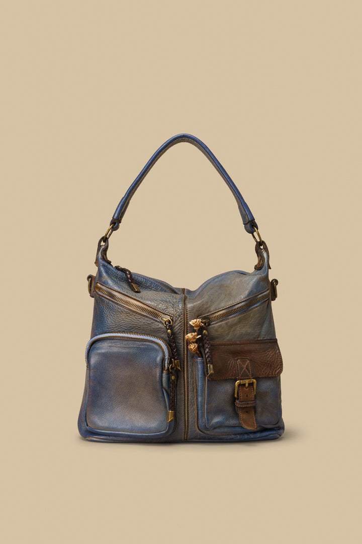 Bayside84 Multipocket Shoulder Bag - Antique Blue