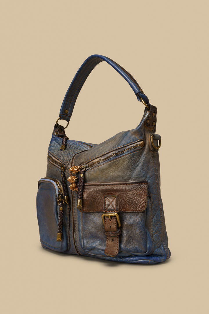 Bayside84 Multipocket Shoulder Bag - Antique Blue