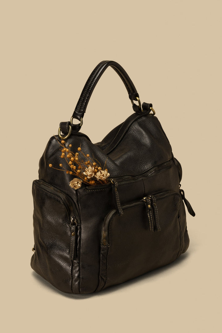 QUEST BACKPACK PURSE, LUSHER QUEST BACKPACK, BLACK LEATHER BACKPACK, CONVERTIBLE BACKPACK, LUXURY WOMENS BACKPACK, FREE PEOPLE BACKPACKS,