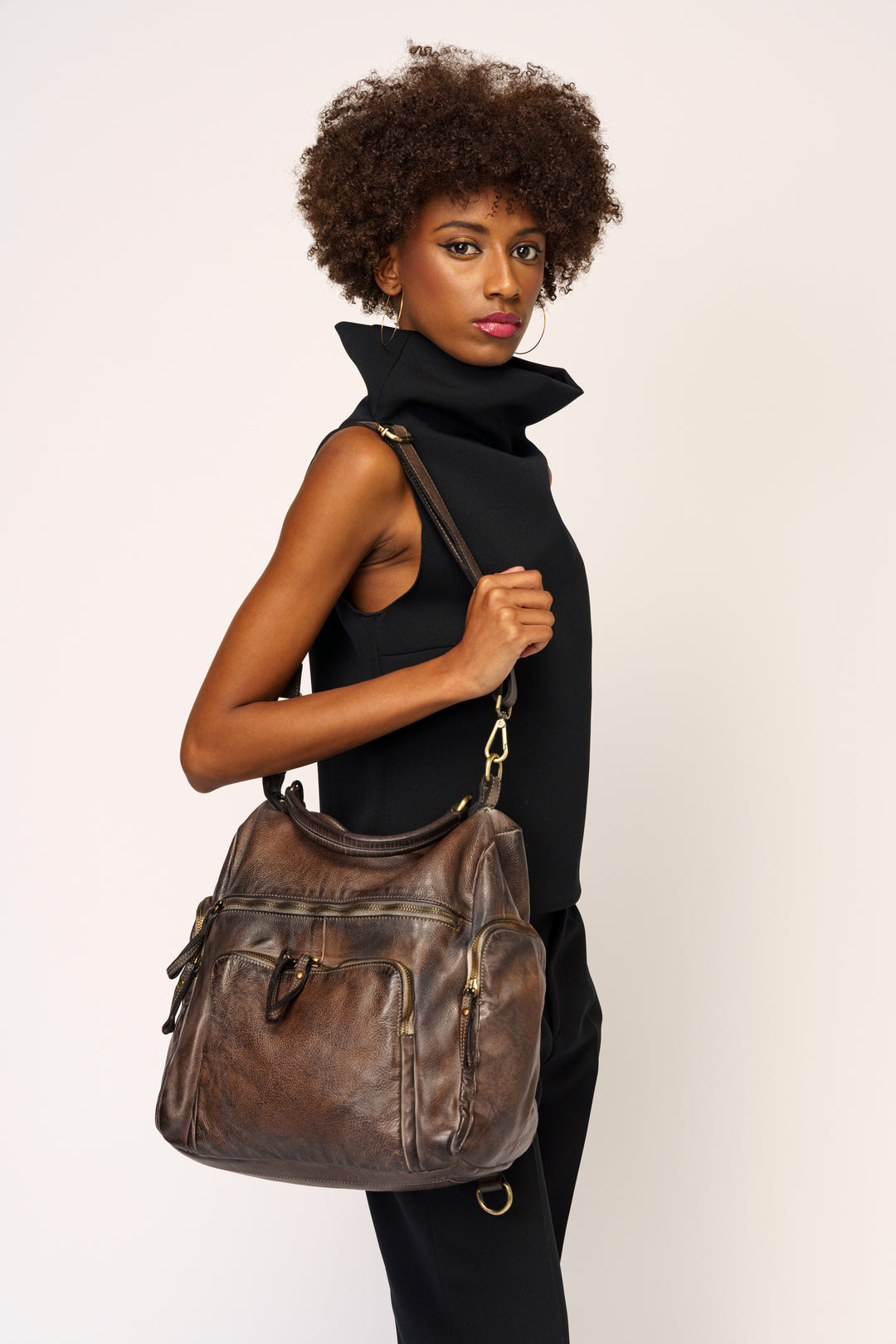 LUSHER QUEST BACKPACK PURSE MINK SHADOW, SOFT BROWN LEATHER BACKPACK, VINTAGE BROWN LEATHER BACKPACK, DISTRESSED LEATHER BACKPACK, BOHO BACKPACK, FREE PEOPLE BACKPACKS, ANTHROPOLOGY BACKPACKS, LUXURY LEATHER BACKPACKS, LUSHER REVIEW