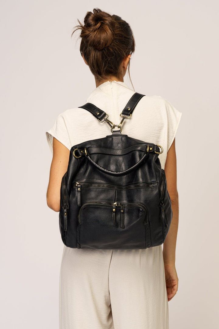 QUEST BACKPACK PURSE BLACK LEATHER, SOFT LEATHER BACKPACK, WOMENS DESIGNER BACKPACKS, LUSHER BACKPACK REVIEWS, FREEPEOPLE BACKPACKS