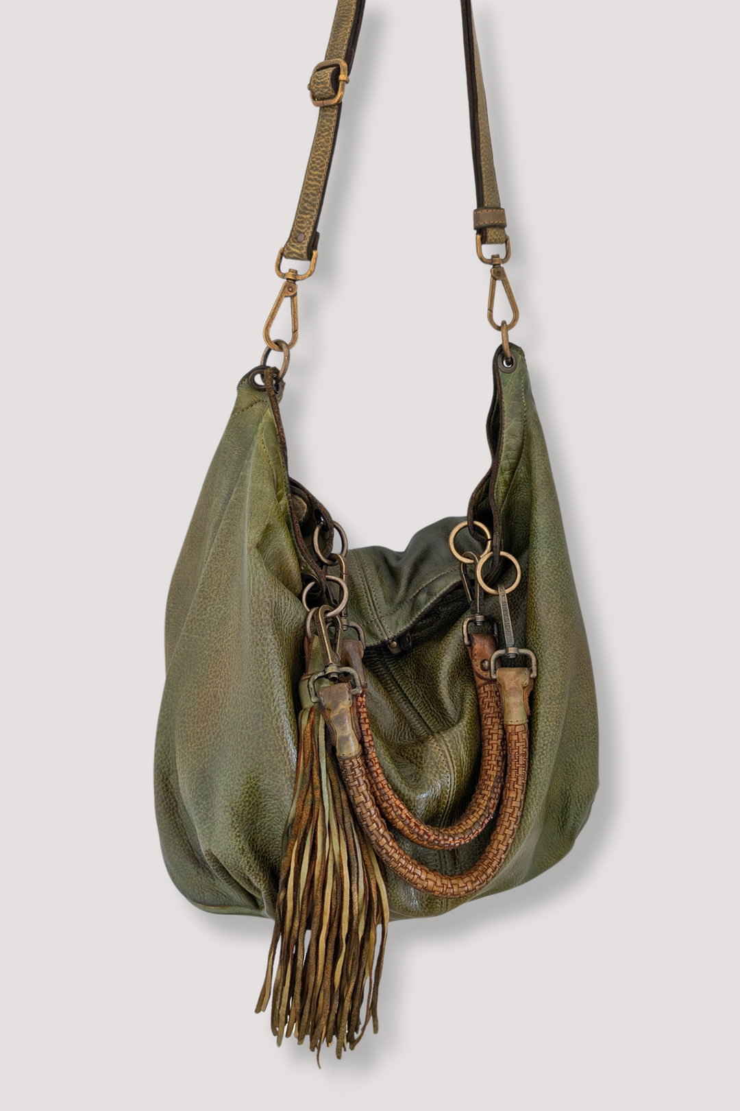 Bayside84 Calla Lily XL Hobo and Crossbody - Green