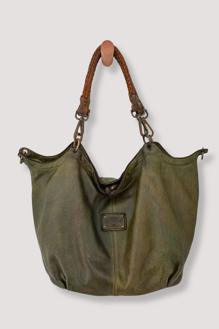 Bayside84 Calla Lily XL Hobo and Crossbody - Green