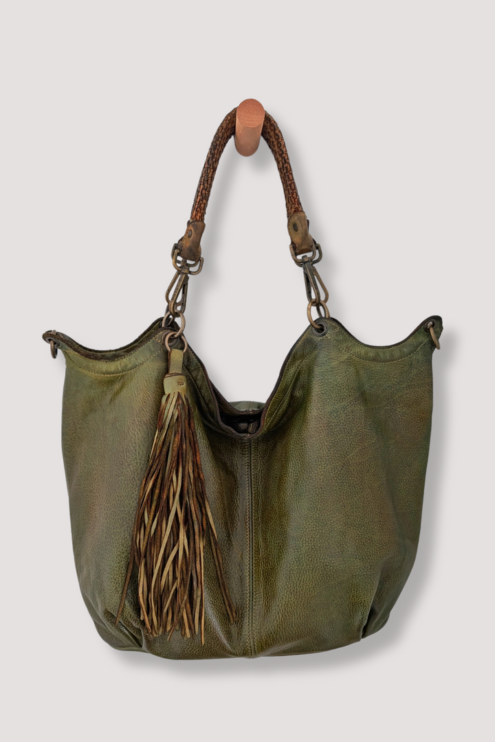 Bayside84 Calla Lily XL Hobo and Crossbody - Green