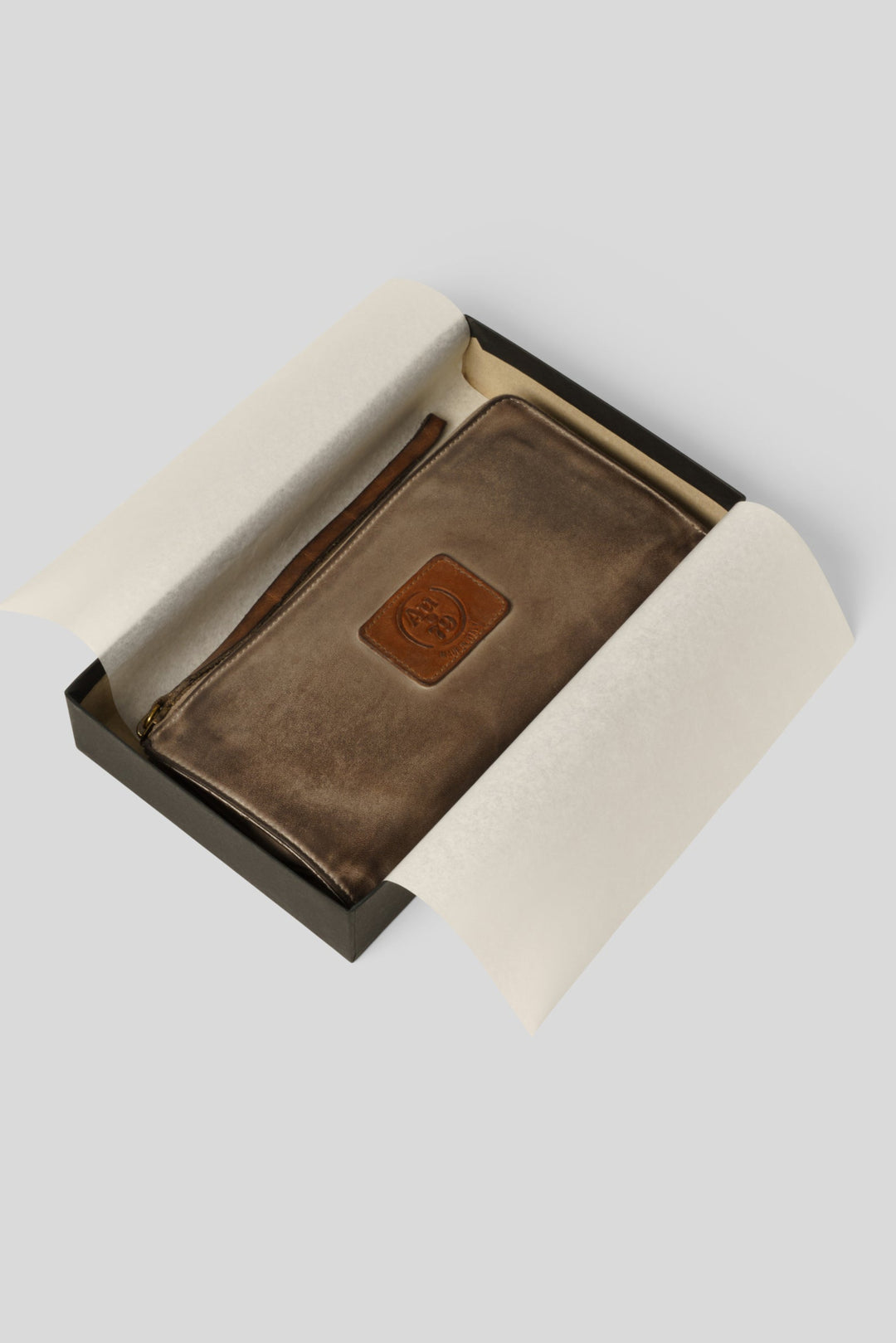 AU79 CROSSBODY WALLET TAUPE, LUSHER WALLET, VEGTABLE TANNED ITALIAN LEATHER CROSS BODY WALLET, LUXURY WALLETS