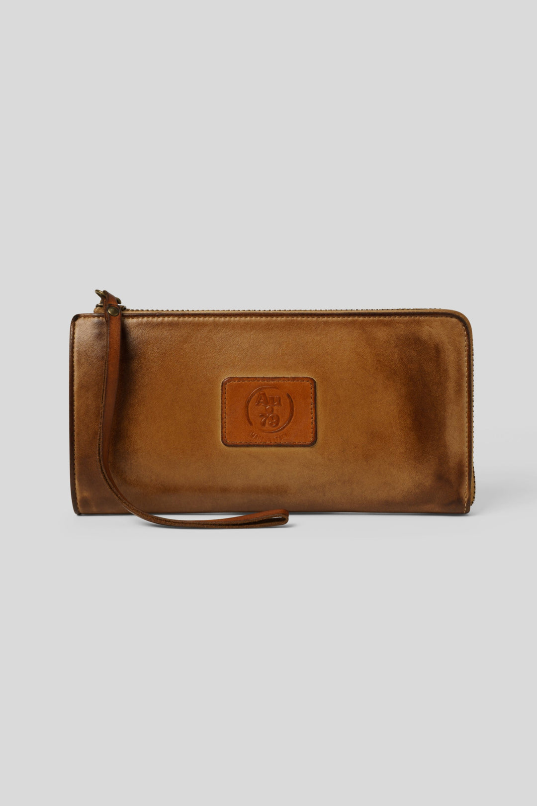 AU79 Cognac Italian leather crossbody wallet, lusher wallets, vegetable tanned leather wallet, luxury crossbody clutch wallets 