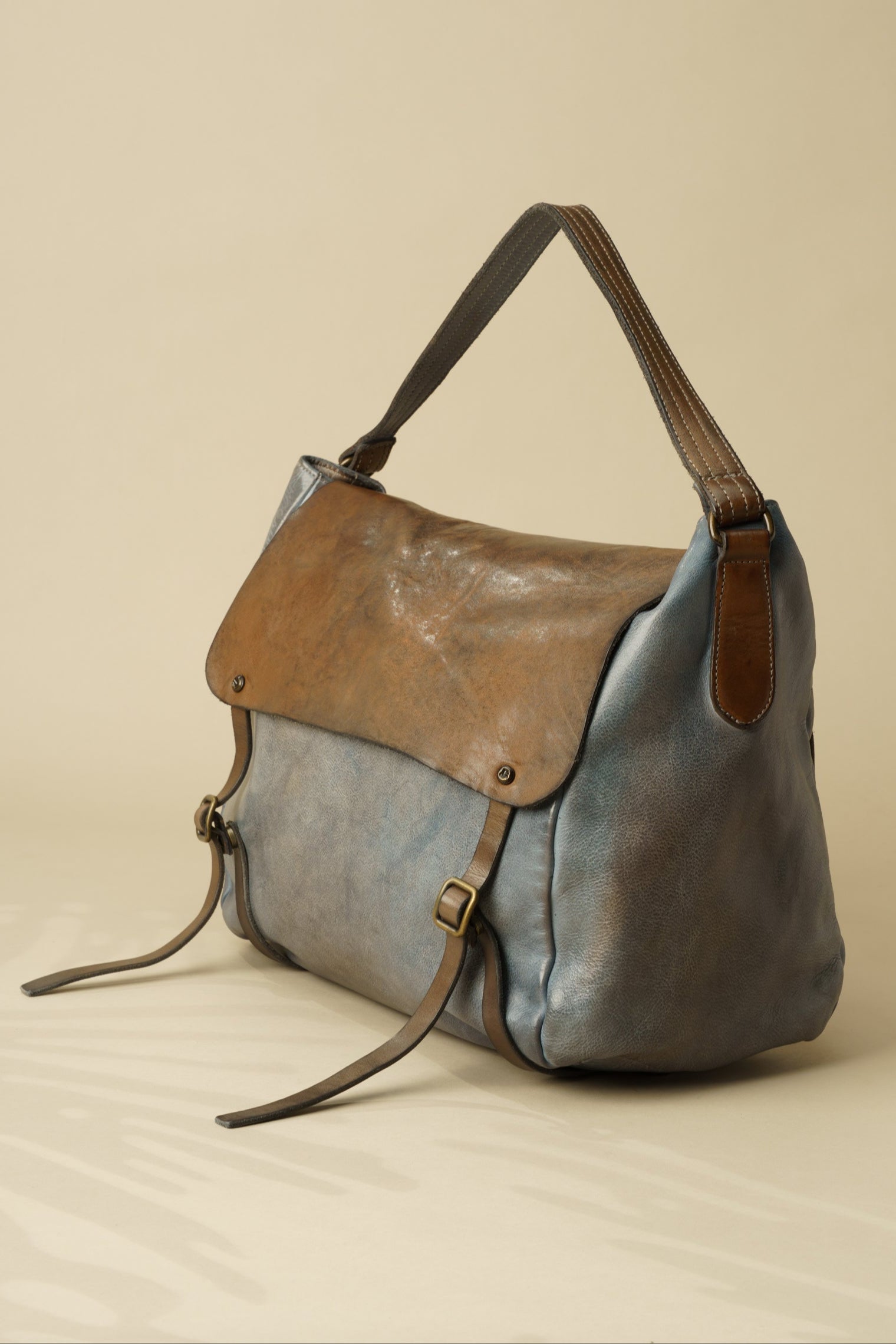 【未使用・Lサイズ】VINTAGE WASHED LEATHER ZIP The Zilker Crossbody Bag – StockyardX, The Leather Store