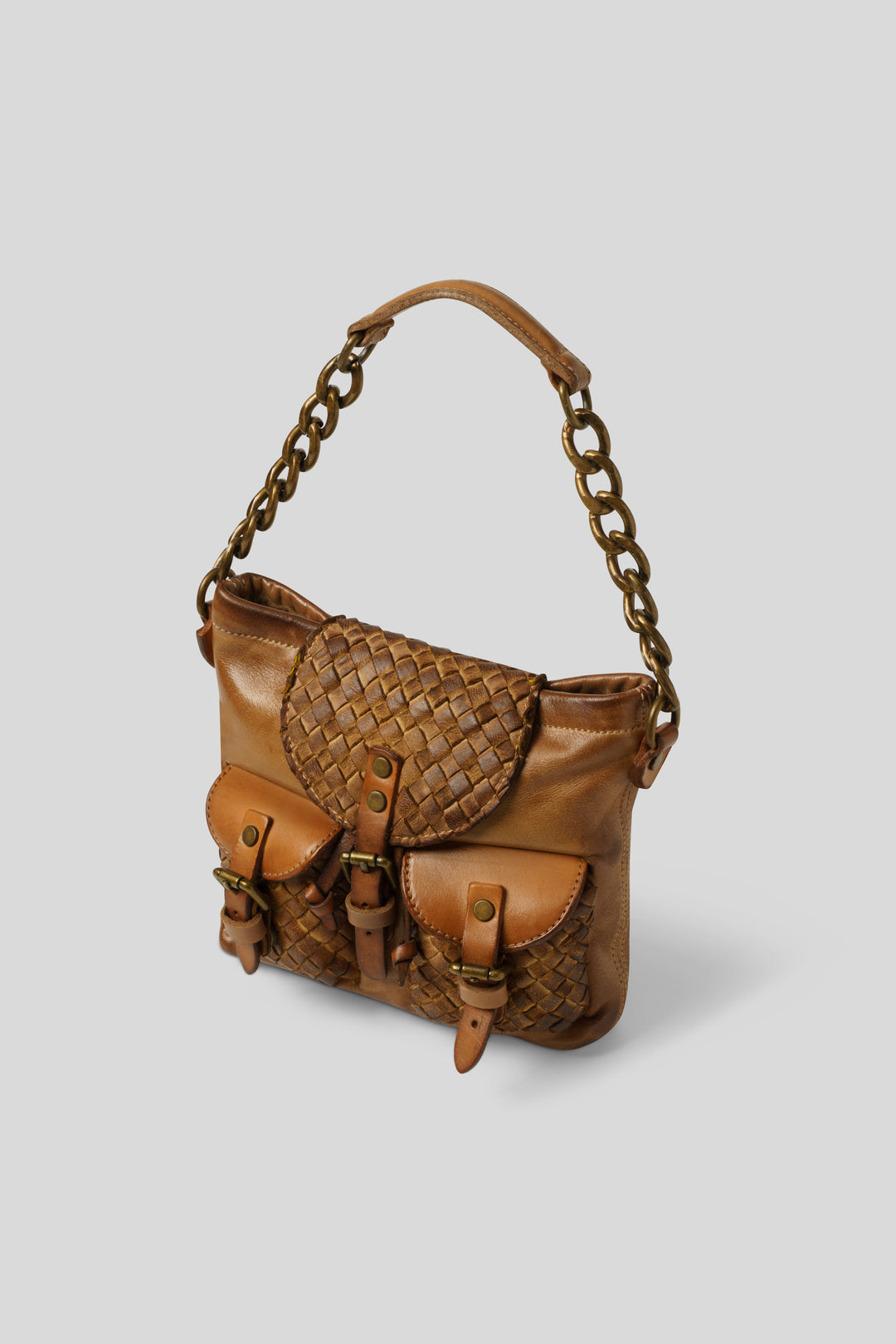 AU79 Woven Multipocket Chain Bag