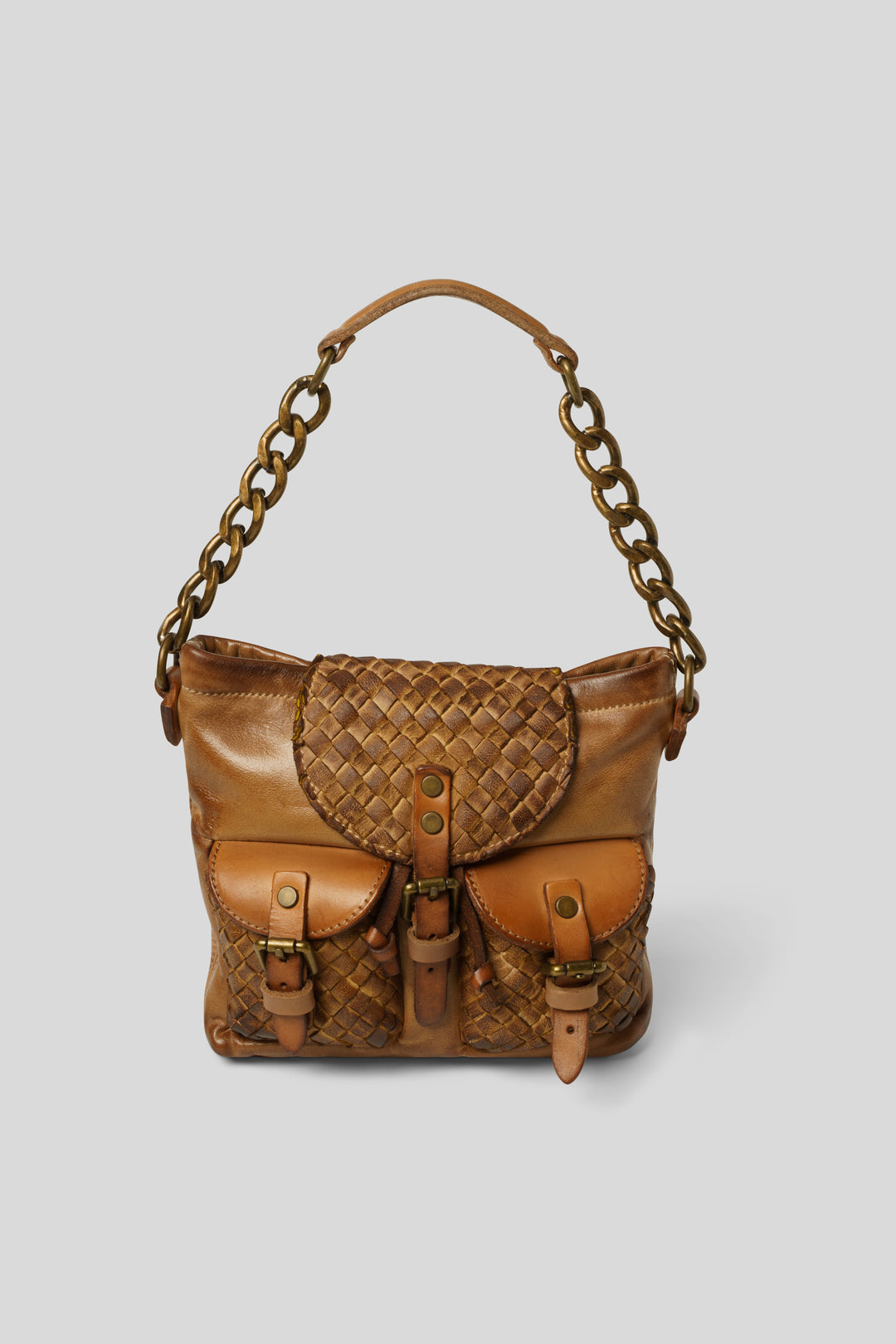 AU79 Woven Multipocket Chain Bag