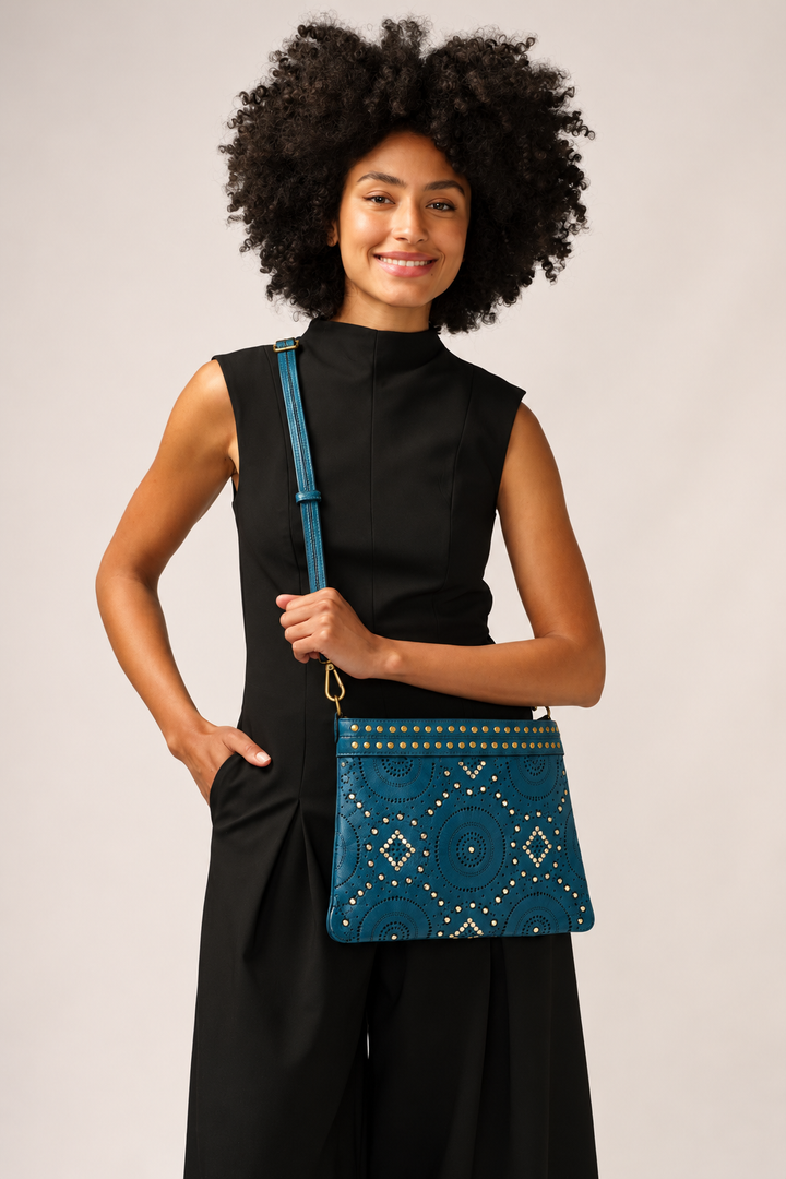 Aura Convertible Pouch - Teal Blue