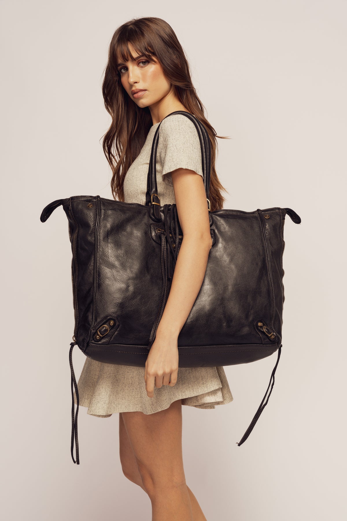 STUDS FRINGE TOTE BAG 2648P トートバッグ レザー FRINGE TOTE BAG SMALL | tortoago