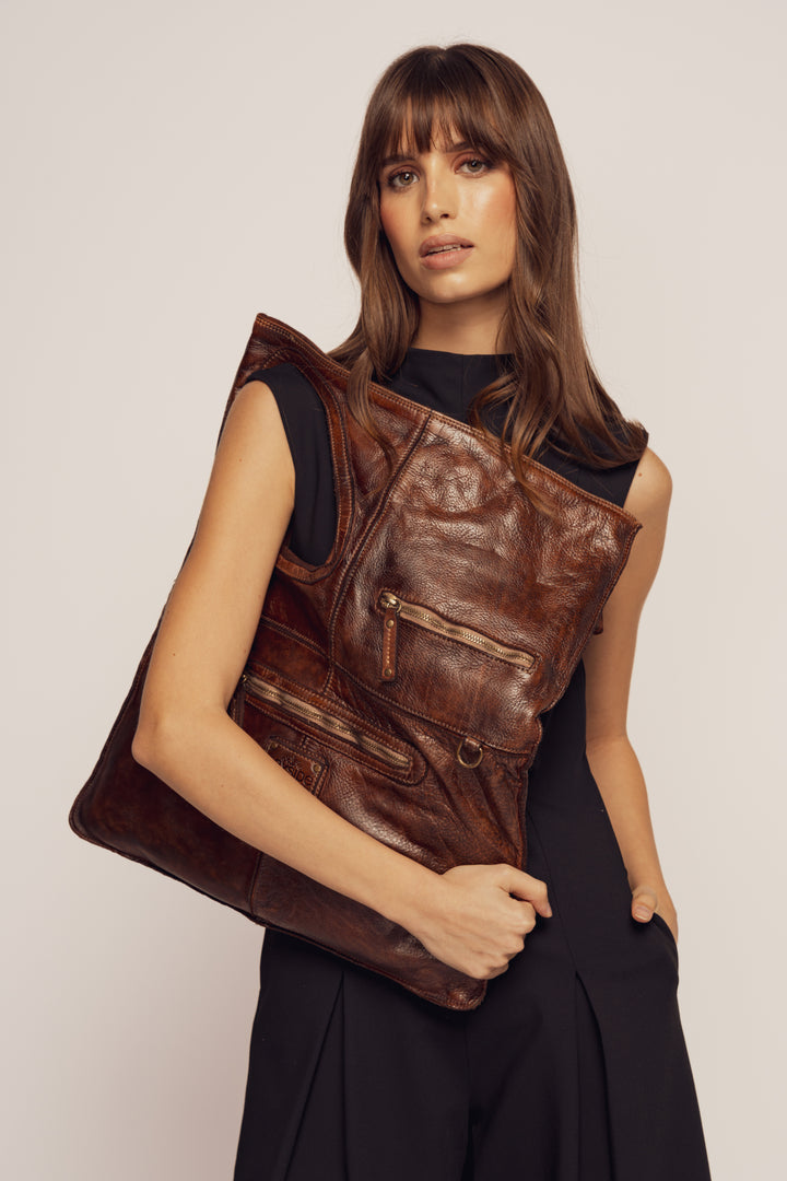 Bayside84 Stardust Shoulder & Crossbody - Cigar Brown