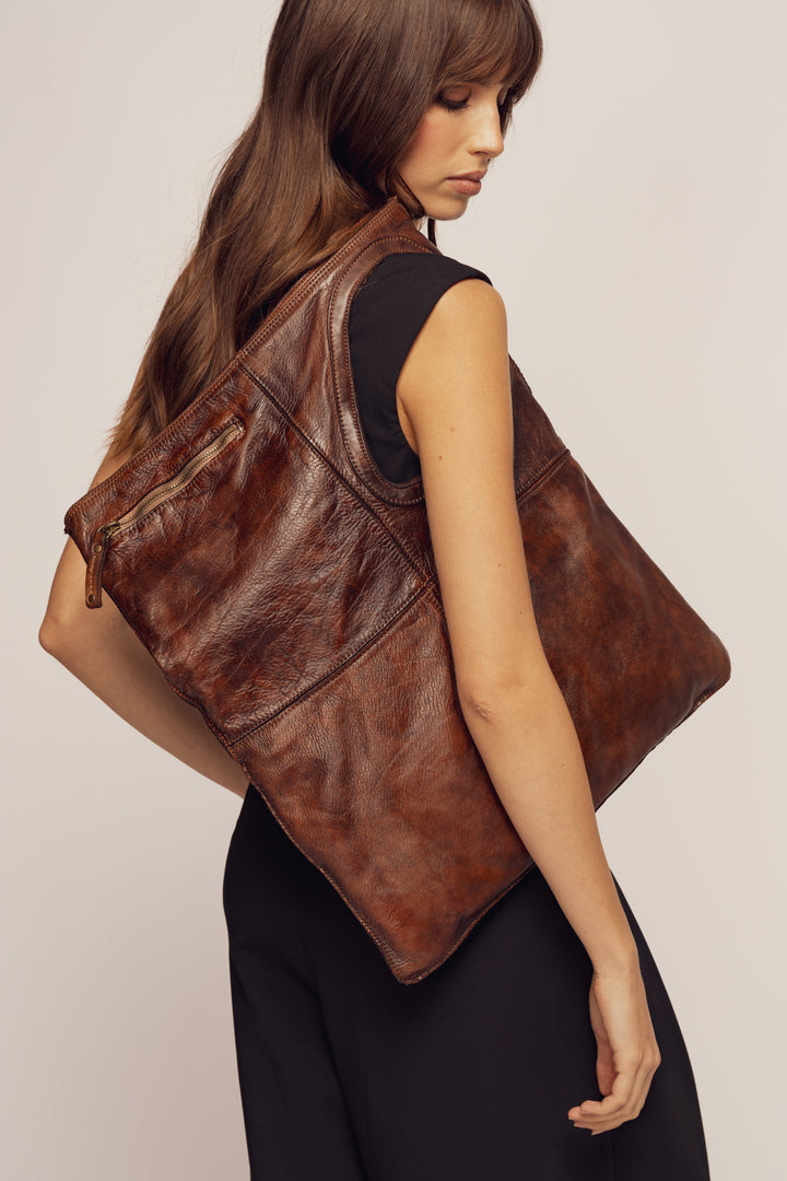 Bayside84 Stardust Shoulder & Crossbody - Cigar Brown