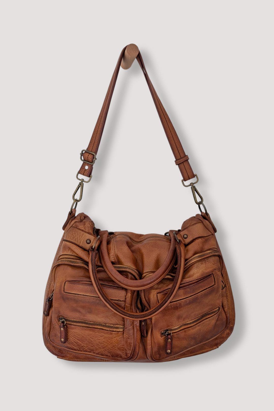 BAYSIDE84 XL Multipocket Tote & Crossbody - Cognac mens