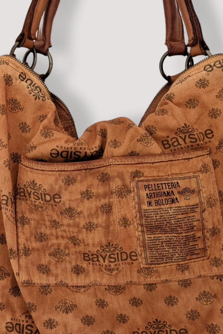 BAYSIDE84 XL Multipocket Tote & Crossbody - Cognac