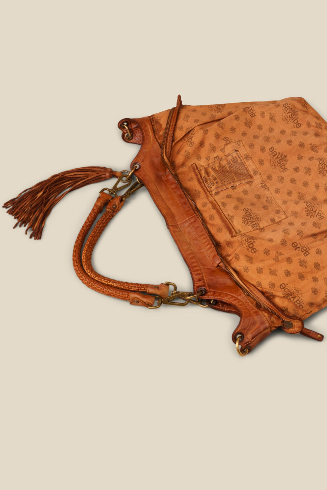 Bayside84 Calla Lily XL Hobo and Crossbody - Cognac
