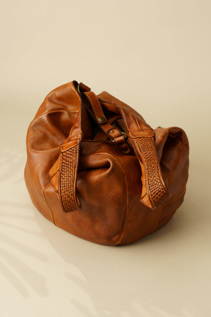 Lusher Carryall Hobo Cognac, Lusher Bayside84 Collab Carryall Hobo, Slouchy Crossbody Hobo, Soft slouchy XL hobo, Hobo Crossbody Bag, Cognac Leather XL Hobo