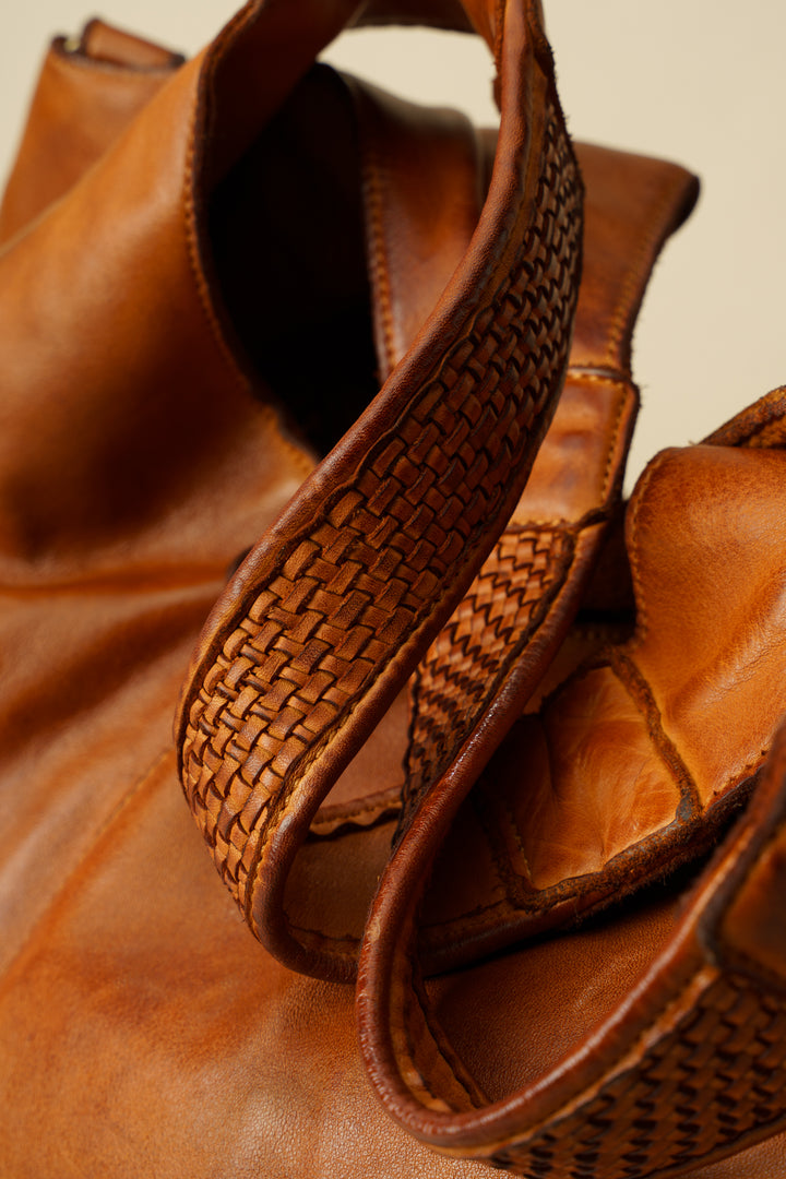 Lusher Carryall Hobo Cognac, Lusher Bayside84 Collab Carryall Hobo, Slouchy Crossbody Hobo, Soft slouchy XL hobo, Hobo Crossbody Bag, Cognac Leather XL Hobo