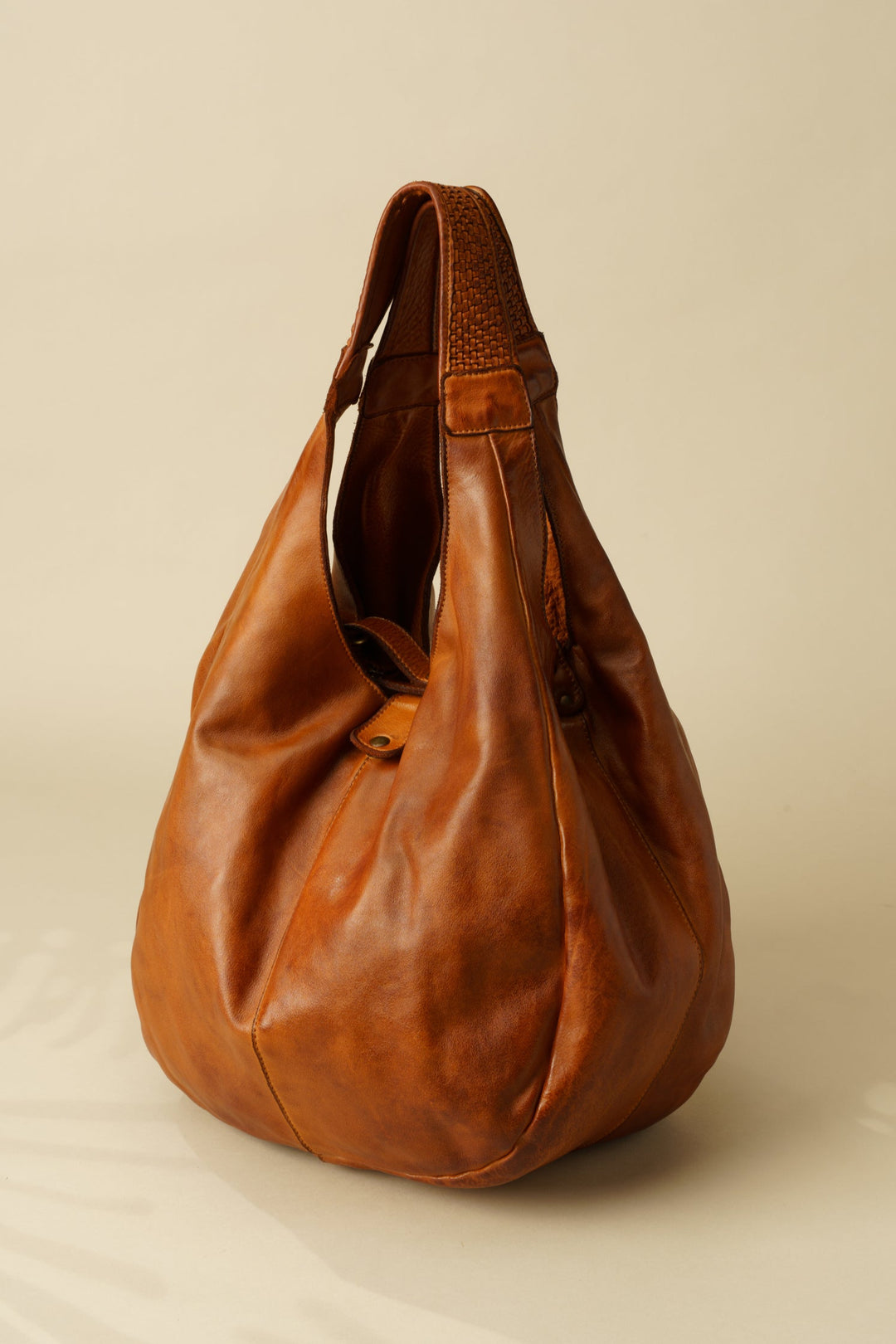 Lusher Carryall Hobo Cognac, Lusher Bayside84 Collab Carryall Hobo, Slouchy Crossbody Hobo, Soft slouchy XL hobo, Hobo Crossbody Bag, Cognac Leather XL Hobo