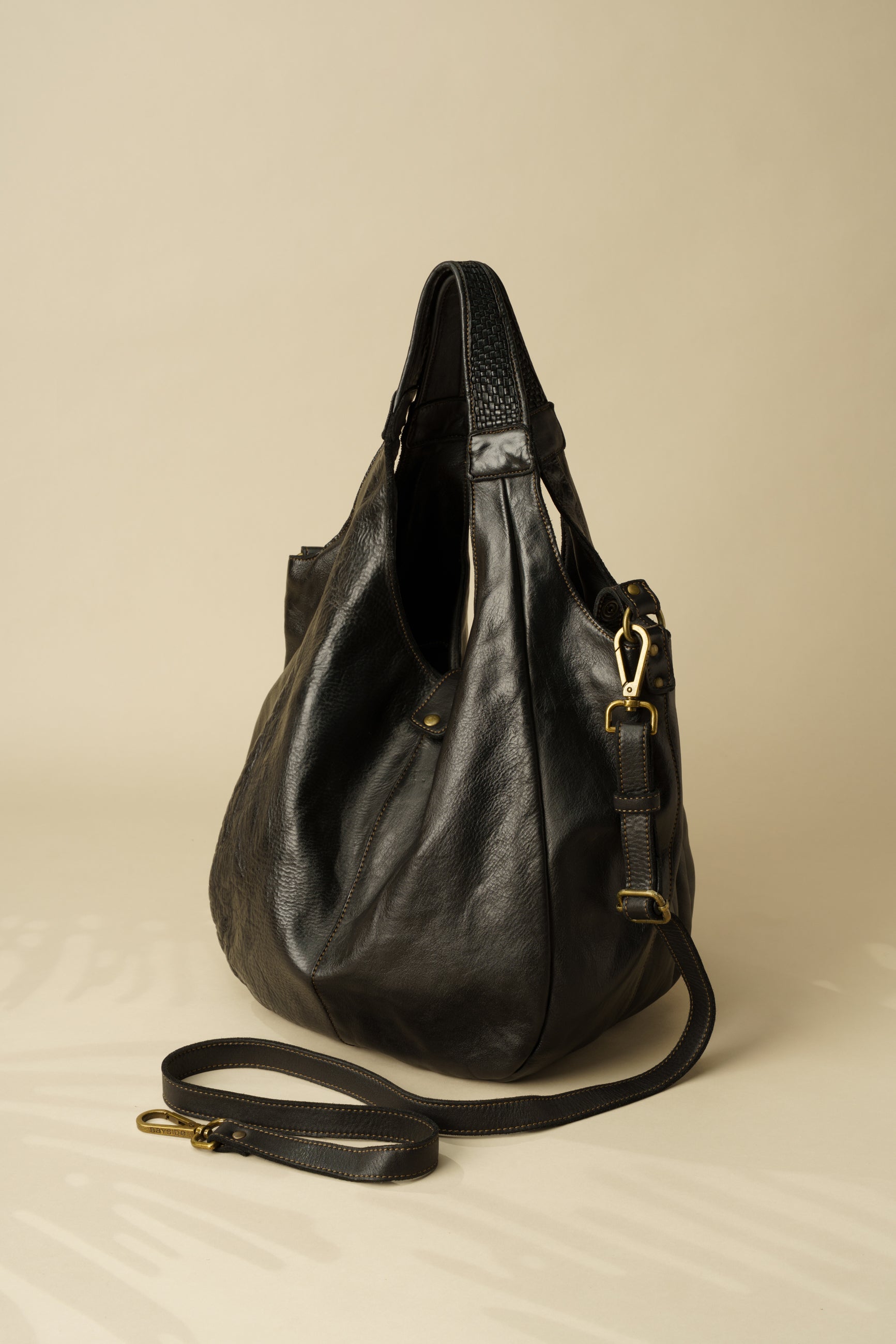 Carryall Crossbody Hobo | Bayside Fashion Nation Italian Leather