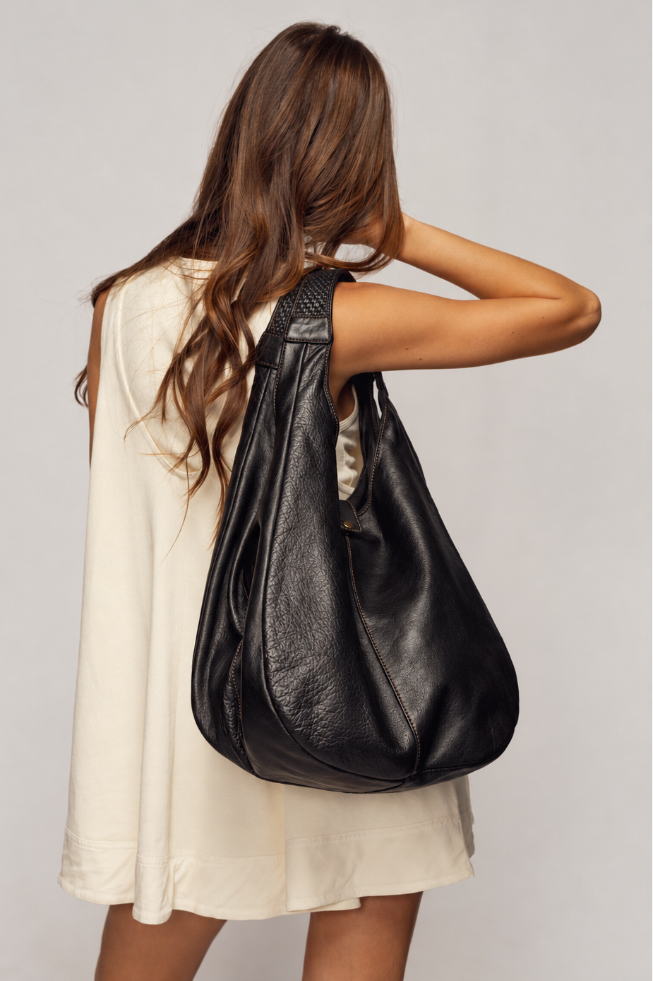 LUSHER Carryall Hobo Black