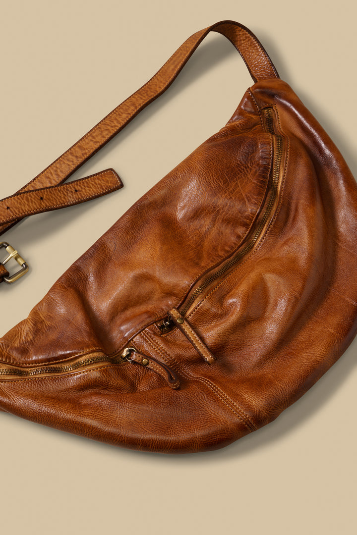 City Sling & Belt Bag  - Cognac Rocks