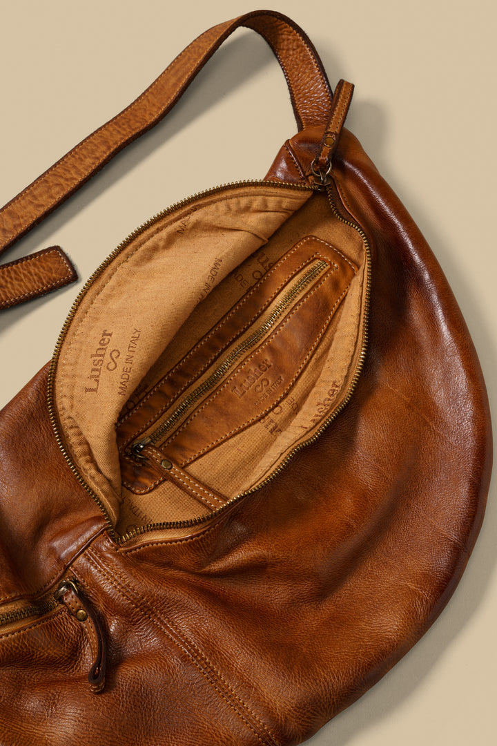 City Sling & Belt Bag  - Cognac Rocks