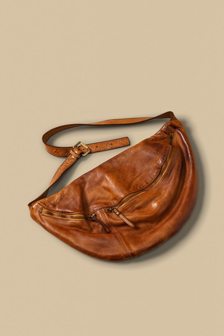 City Sling & Belt Bag  - Cognac Rocks