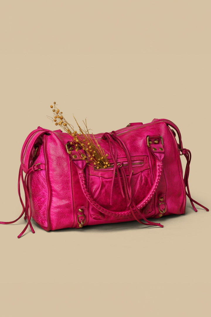 LUSHER CLASSIC FRINGE HOBO FUSCHIA, NEO CITY TOTE, NEO CITY BAG, BALENCIAGA NEO CITY, FUCSHIA PINK BAG, 