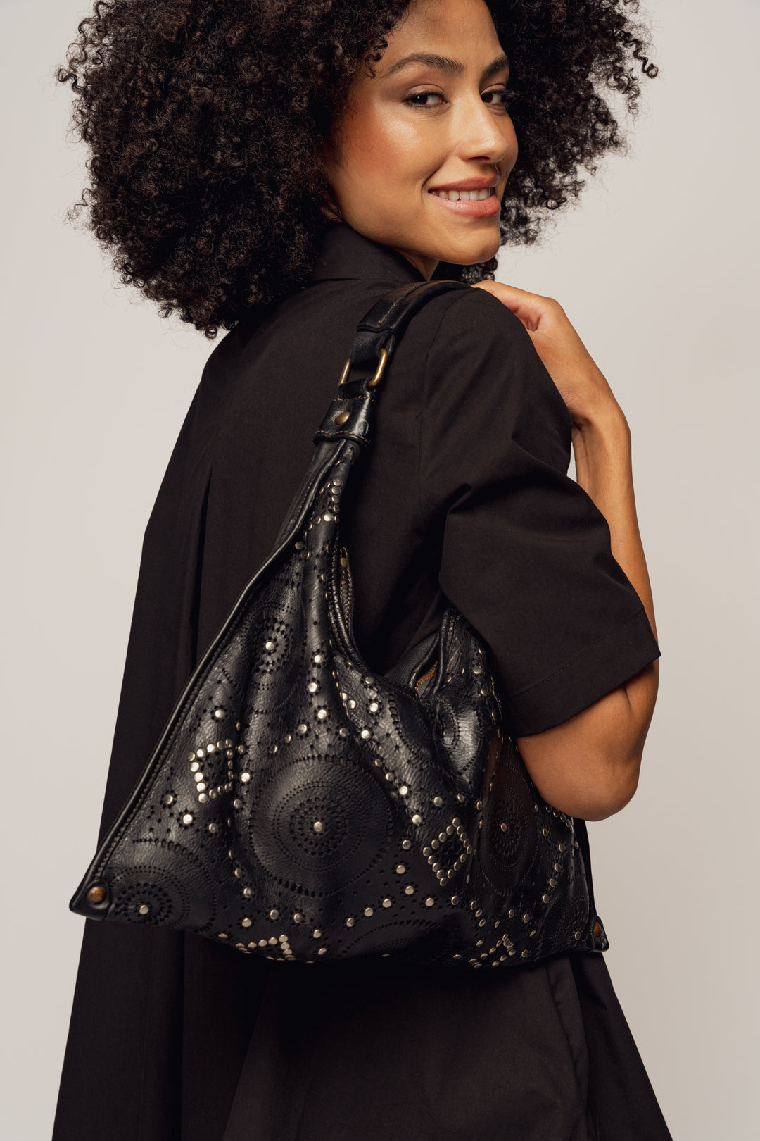 LUSHER COSMIC MUSE SHOULDER BAG BLACK, LUSHER BAYSIDE84 COLLAB COLLECTION