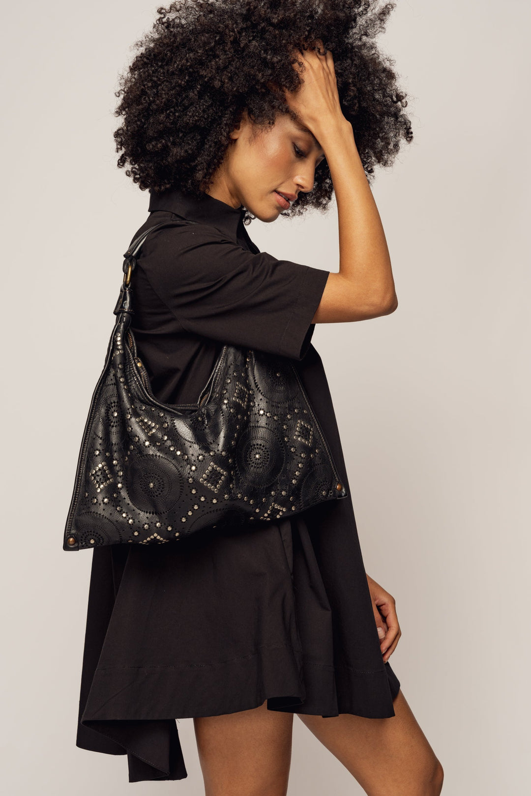 LUSHER COSMIC MUSE SHOULDER BAG BLACK, LUSHER BAYSIDE84 COLLAB COLLECTION