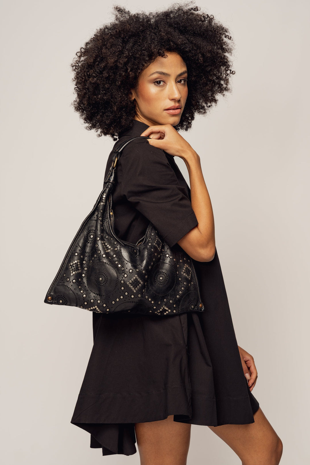 LUSHER COSMIC MUSE SHOULDER BAG BLACK, LUSHER BAYSIDE84 COLLAB COLLECTION
