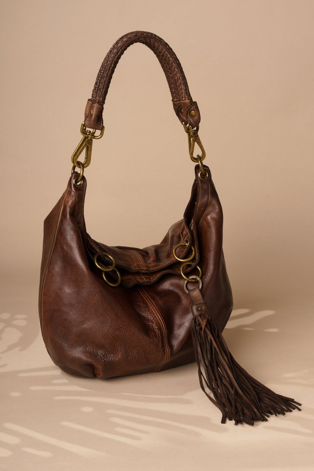 Calla Lily Convertible Hobo Style - Chocolate Brown |LUSHER