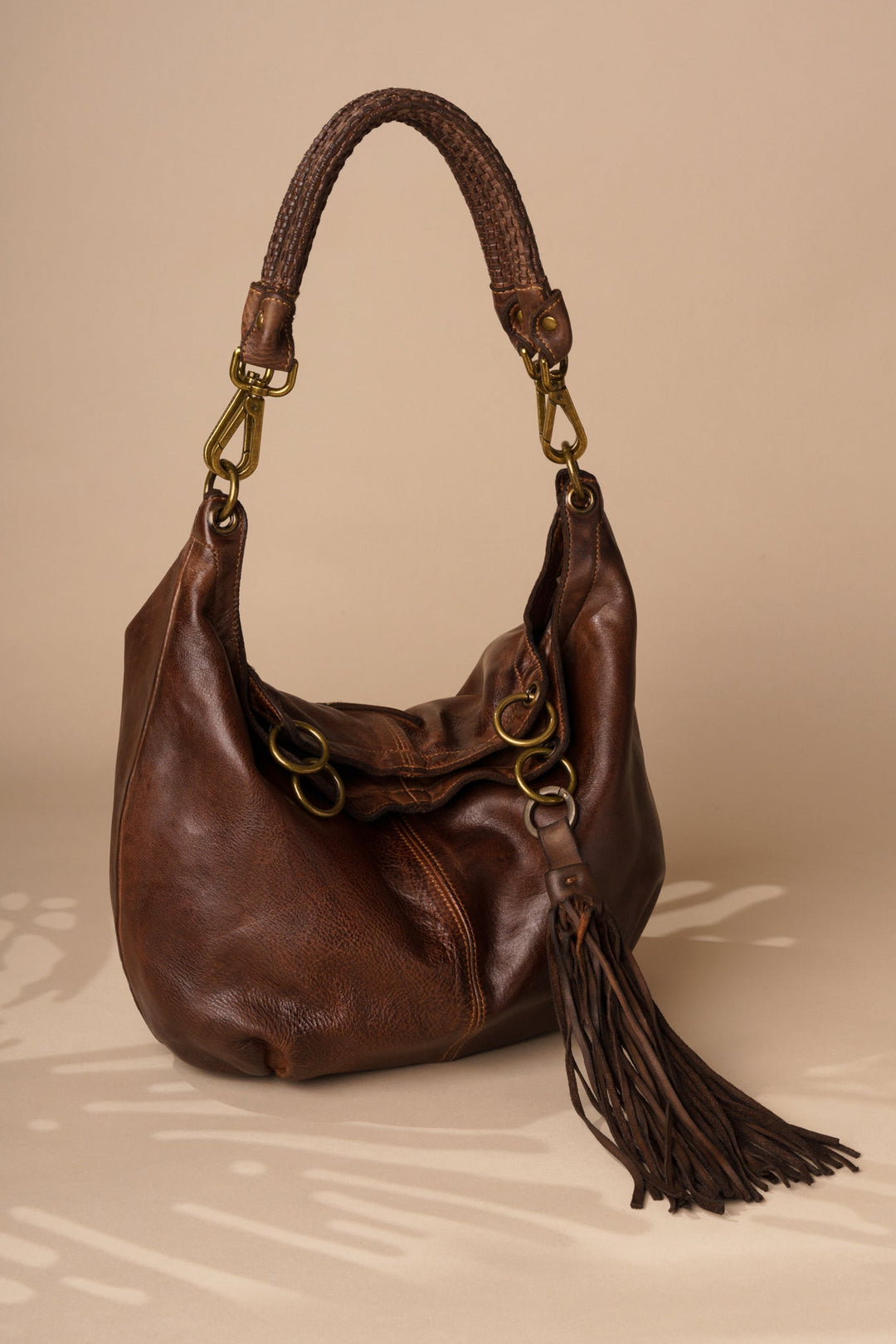 Calla Lily Convertible Hobo Style - Chocolate Brown |LUSHER
