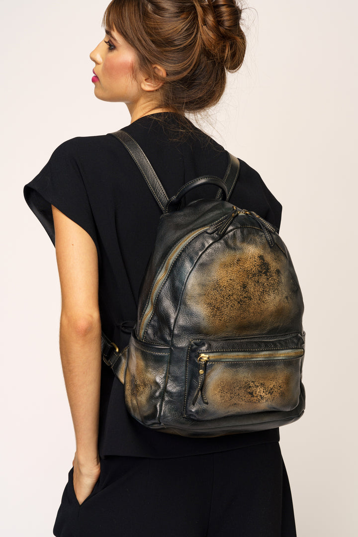 Vintage Italian Leather Backpack