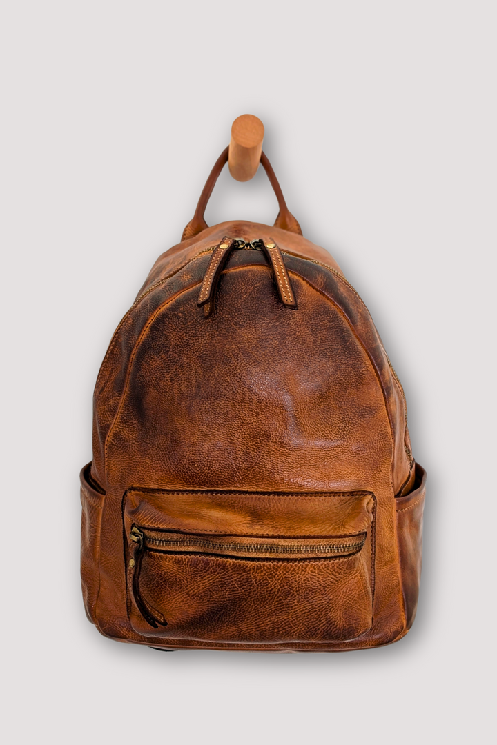 Explorer Backpack - Cognac Rocks