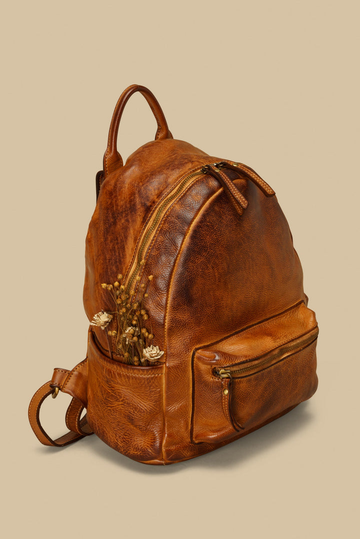 Explorer Backpack - Cognac Rocks