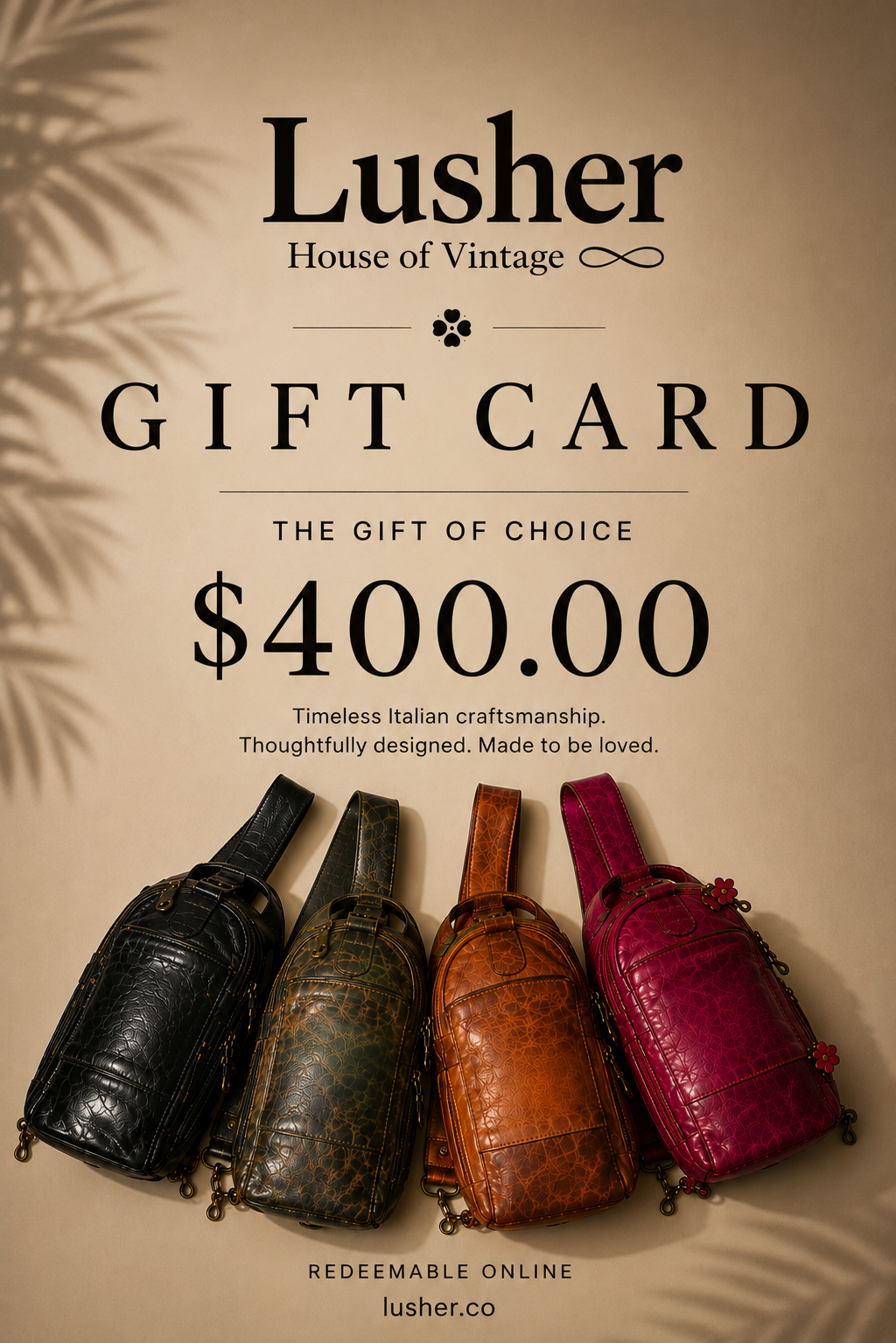 LUSHER Gift Card