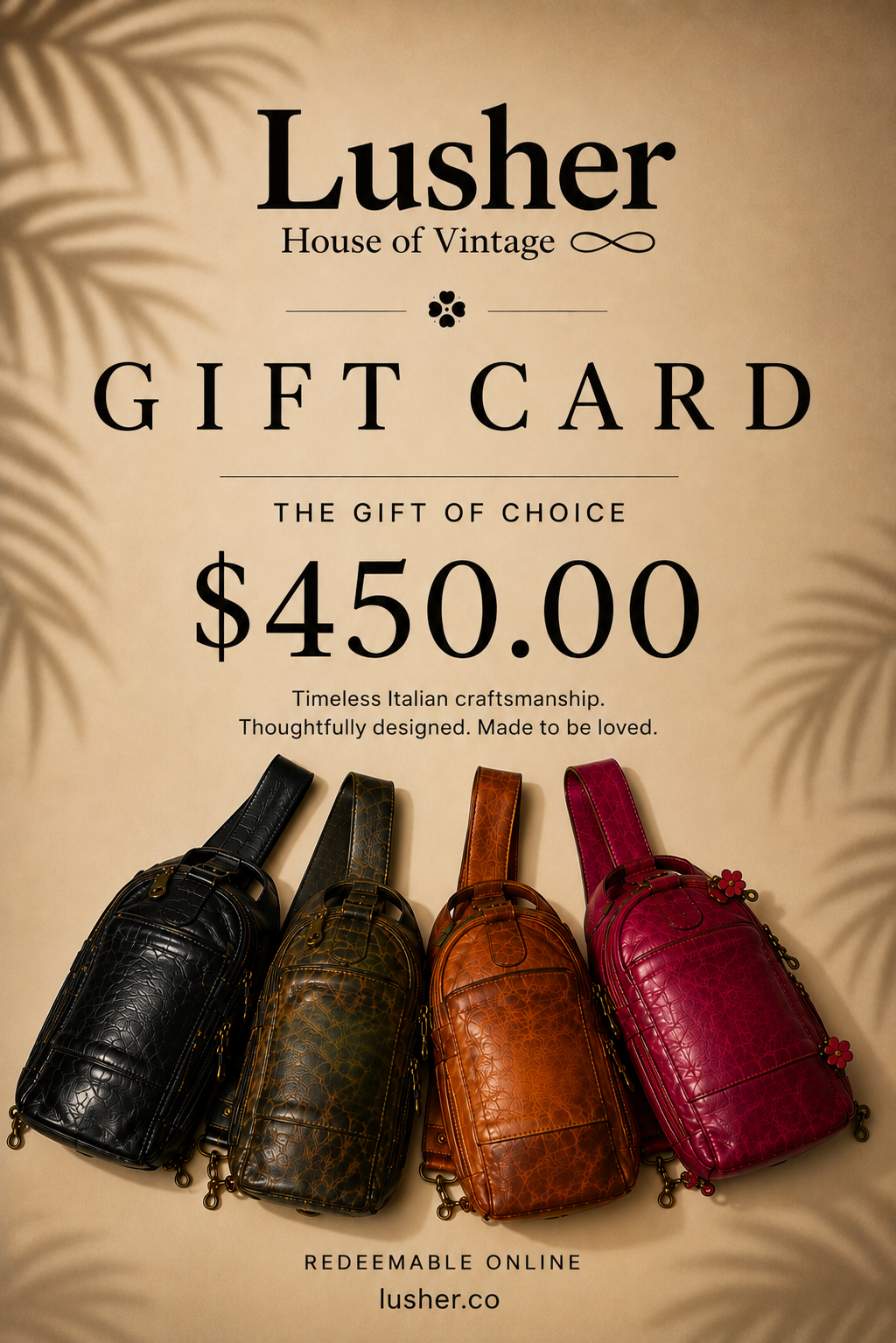 LUSHER Gift Card