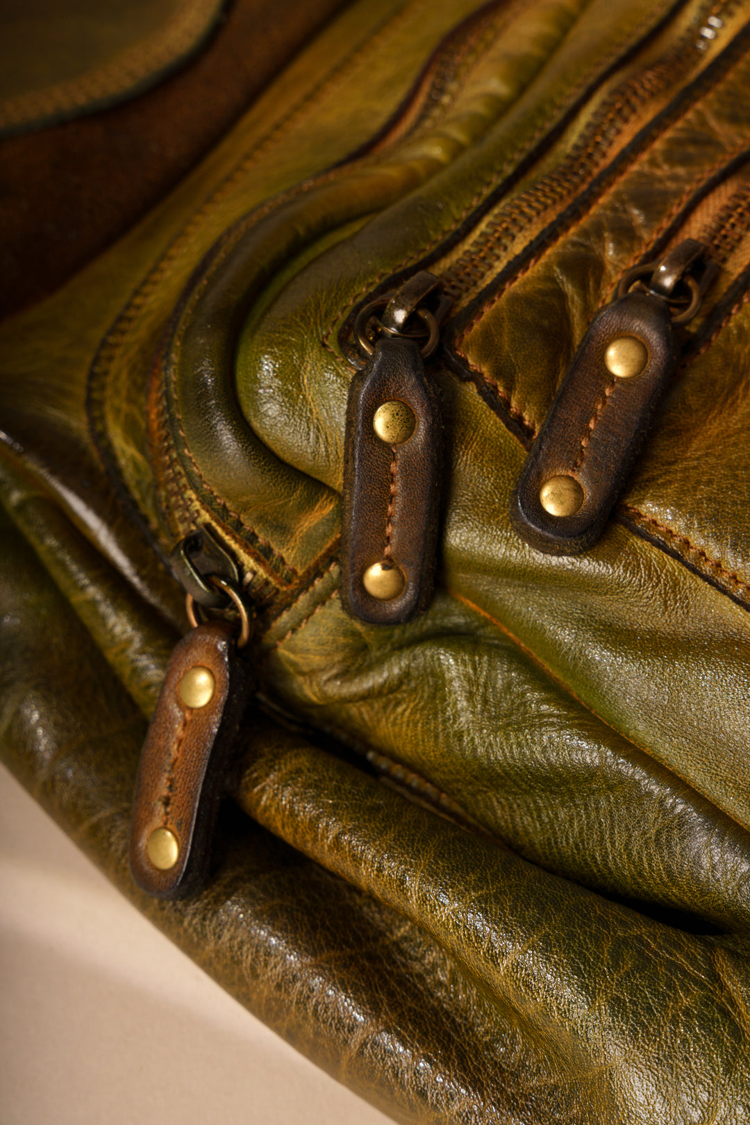 Heritage Leather Saddle Bag - Camouflage, LUSHER Crossbody Saddle Bag, Bayside Fashion Nation