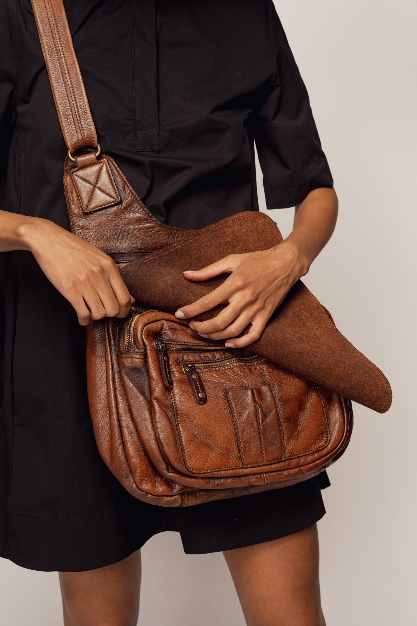Heritage Saddle Bag | Bayside84 Italian Leather Crossbody | LUSHER