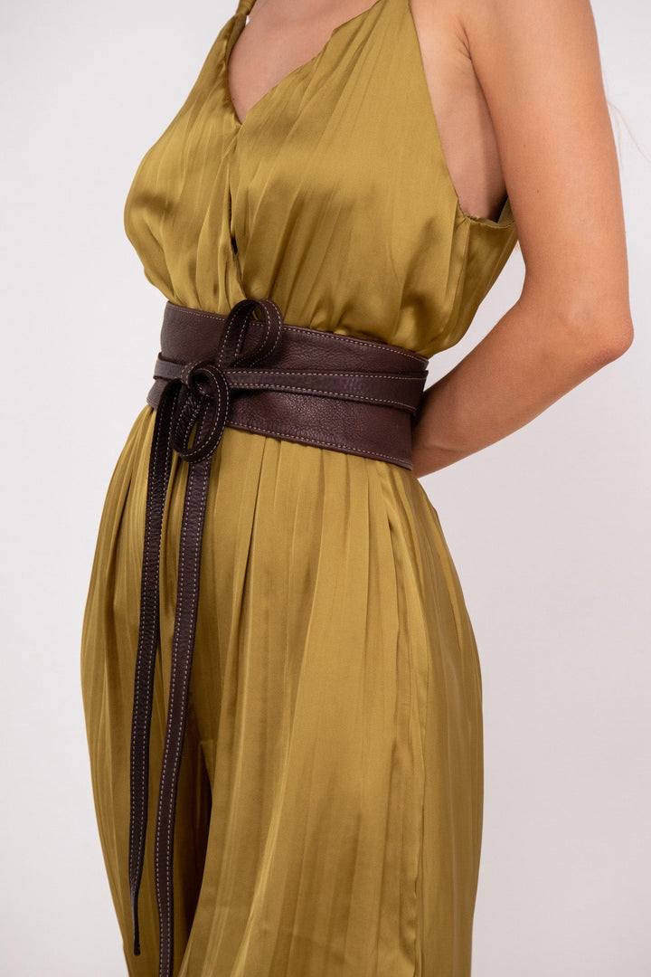 Obi Wrap Belt - Brown